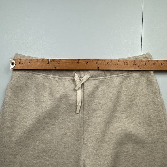 OGL Pants Womens Large Tan Wide Leg Pullon Comfort Stretch Minimalist Neutral - Picture 9 of 13